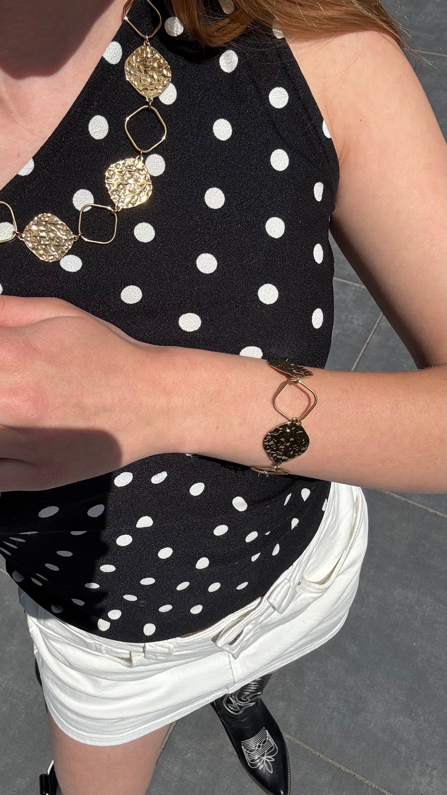 Gold Coin armband